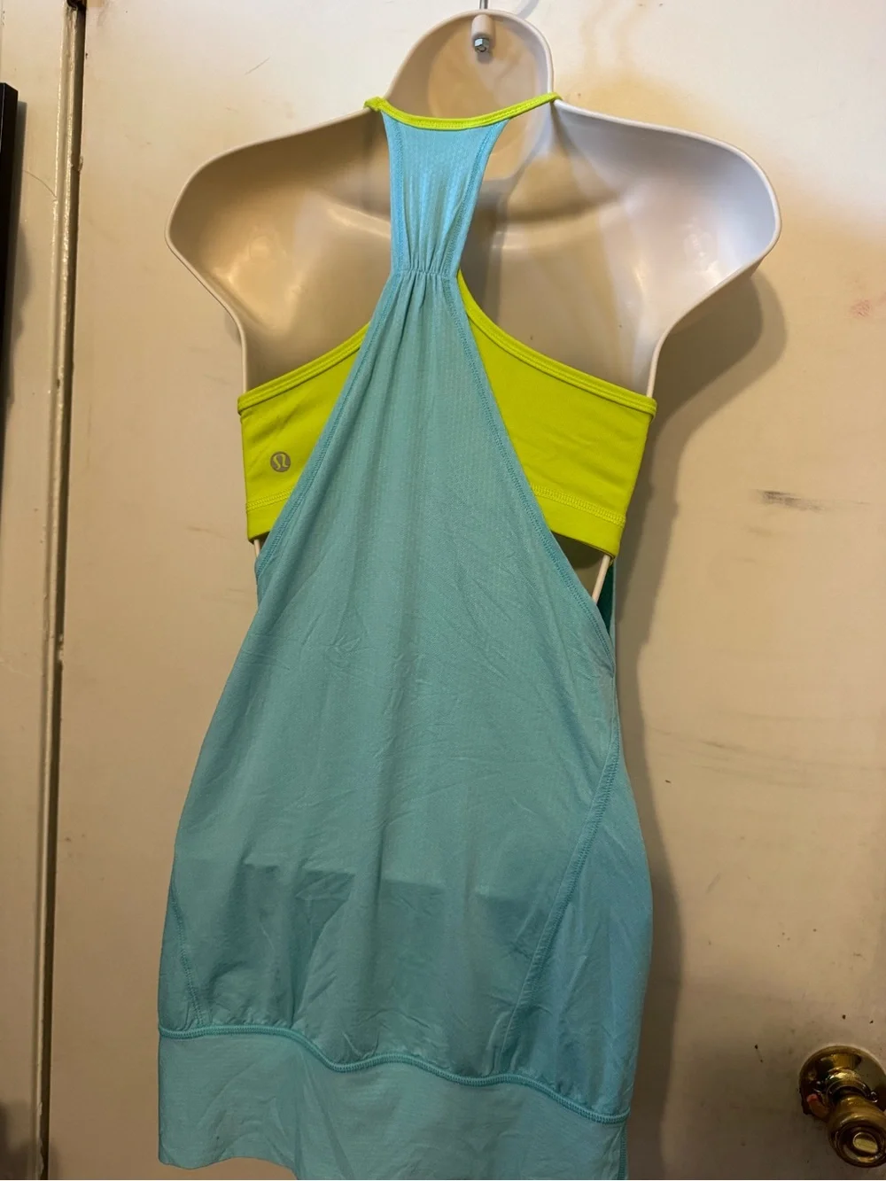 lululemon athletica Lime Green Open-Knit Crew Top